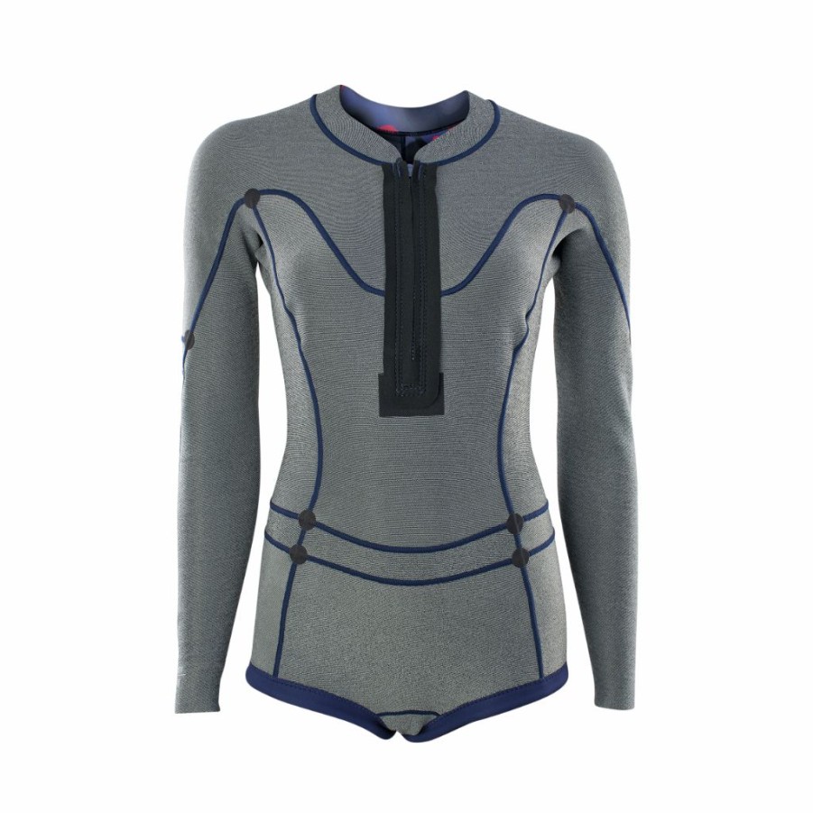 Water ION Shorties | Women Wetsuit Amaze Hot Shorty 1.5 Longsleeve Front Zip