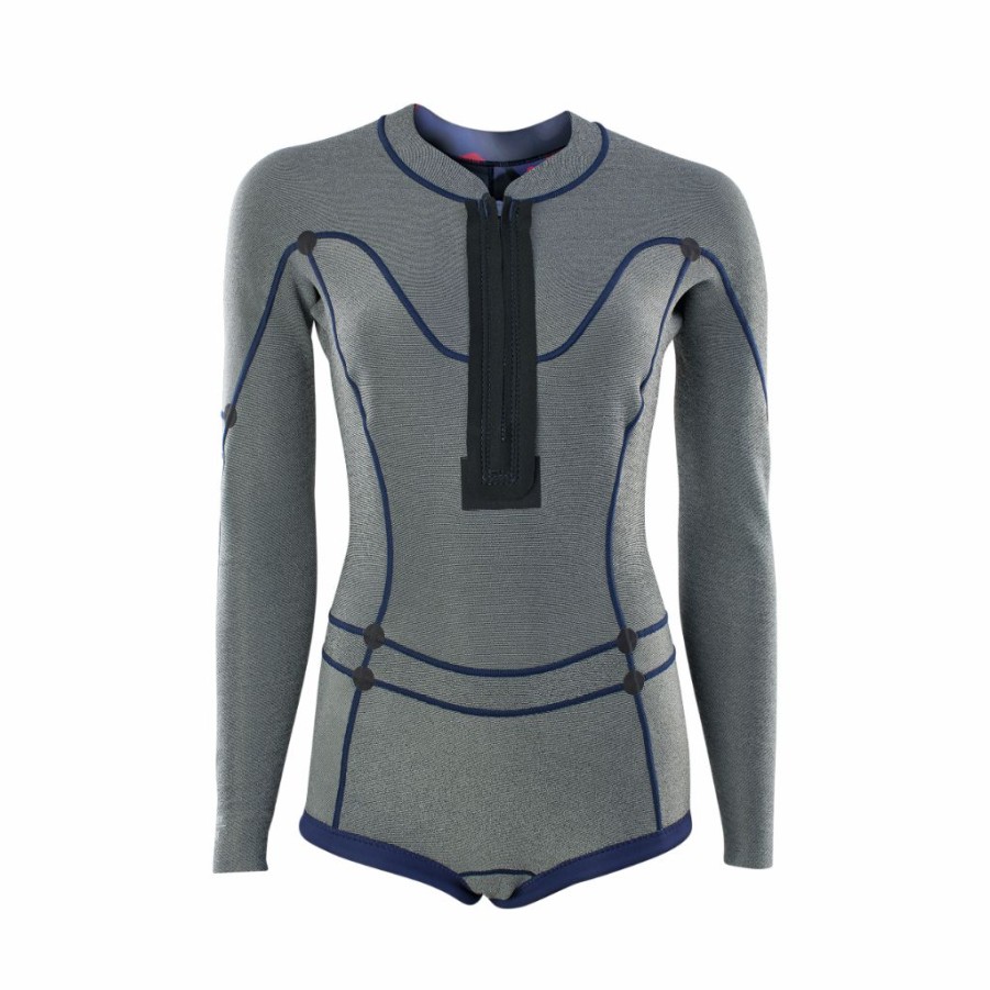 Water ION Shorties | Women Wetsuit Amaze Hot Shorty 1.5 Longsleeve Front Zip